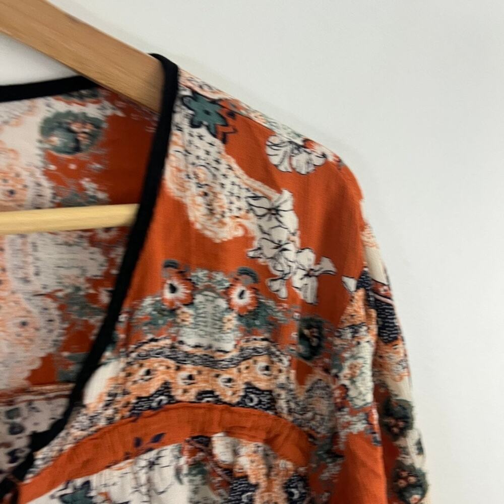 Angie Long Sleeve Boho Top Shirt Women Size 3X - Picture 8 of 10